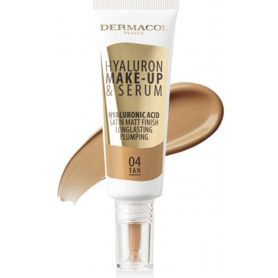 Dermacol Make up a sérum 2v1 Hyaluron Make up and Serum 04 Tan 25 g – Zboží Dáma
