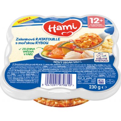 Hami Zeleninové ratatouille s moř.rybou 230 g – Hledejceny.cz