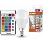 Osram LED žárovka kapka RGBW, 4,9 W, 470 lm, RGB, teplá bílá, E14 LED STAR+ CL P RGBWFR 40 DIM REM CO – Hledejceny.cz
