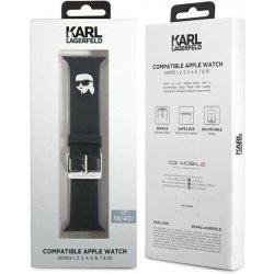 Karl Lagerfeld Karl Head NFT Řemínek pro Apple Watch 38/40/41 Black KLAWMSLKNK