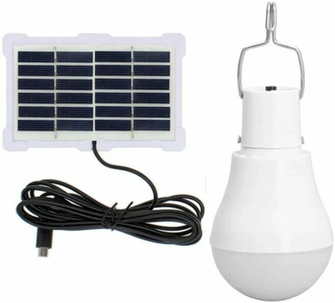 Solar 27/5V - Žárovka se solárním panelem USB