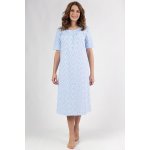 košilka Anitta modrá květovaná – Zboží Dáma