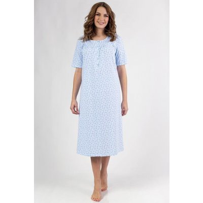 košilka Anitta modrá květovaná – Zboží Dáma