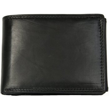 Velmi kvalitní černá kožená peněženka HMT