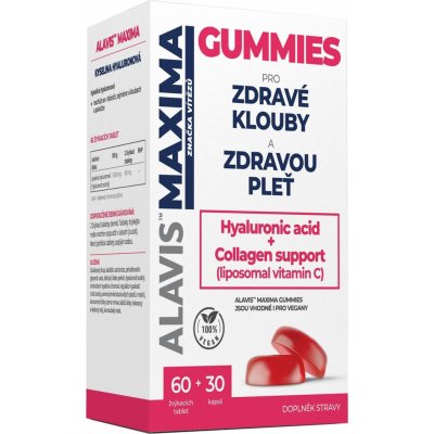 ALAVIS Maxima Gummies 60 žvýkacích tablet + Vitamín C a D3 30 kapslí – Zbozi.Blesk.cz