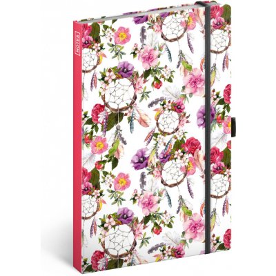 Baagl Notes Lapač snů růžový linkovaný 13 × 21 cm – Zboží Živě