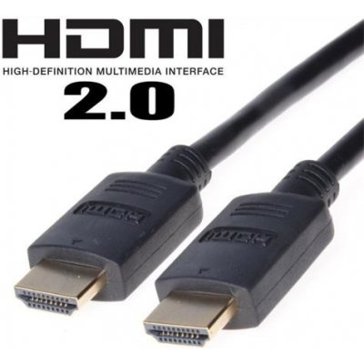 PremiumCord HDMI 2.0 High Speed + Ethernet kabel, zlacené konektory, 1,5m KPHDM2-015