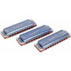 Foukací harmonika Fender Midnight Blues Harmonica Pack of 3 with Case