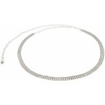 Biju dámský řetízkový pásek s kubickými zirkony stříbrné barvy 9001575-1 – Sleviste.cz
