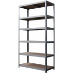 Fistar Regál 2400 x 1000 x 400 mm kov zinek 6 polic černá – HobbyKompas.cz