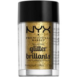 NYX Professional Makeup Glitter třpytky na obličej i tělo 05 Gold 2,5 g