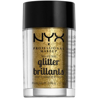 NYX Professional Makeup Glitter třpytky na obličej i tělo 05 Gold 2,5 g – Zbozi.Blesk.cz