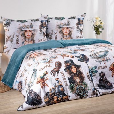decoDoma povlečení Dual Feel STEAMPUNK 140x200 70x90 – Sleviste.cz