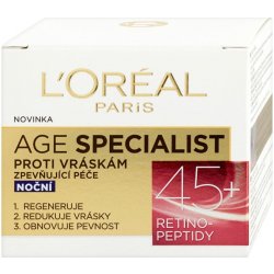 L'Oréal Age Specialist noční krém proti vráskám 45+ 50 ml