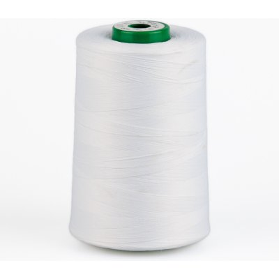 Hagal Texturovaná poylesterová, pružná chemlonová nit POLYTEX 90 pro overlocky/průmyslové/klasické šicí stroje, 001 bílá, návin 5000m – Zbozi.Blesk.cz