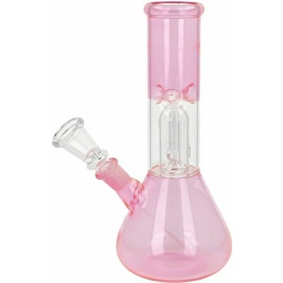Super Heroes Skleněný bong s perkolací Transparent Růžový 22cm – Zboží Dáma Super Heroes Skleněný bong s perkolací Transparent Růžový 22cm – Zboží Dáma