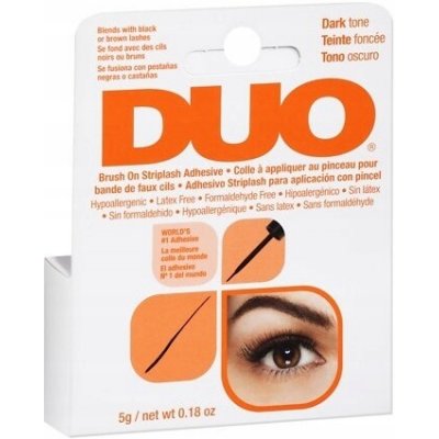 Ardell Duo Brush On Striplash Adhesive lepidlo na umělé řasy s aplikátorem v podobě štětečku Dark, 5 g – Zbozi.Blesk.cz
