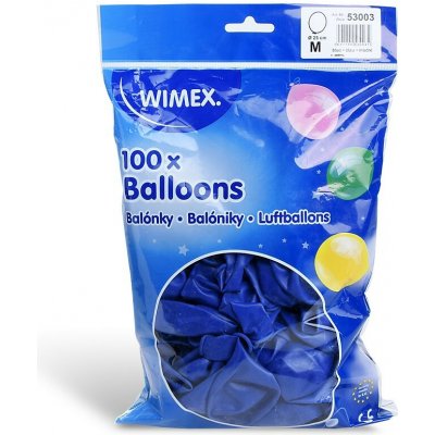 Wimex nafukovací balónky průměr 25 cm, tmavě modré – Hledejceny.cz