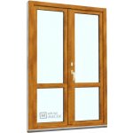 Kömmerling balkonové dveře 70 AD s příčkou O+OS klapačka levé winchester/bílá 120 x 210 cm oboustranná klika + FAB + hliníkový práh – Hledejceny.cz