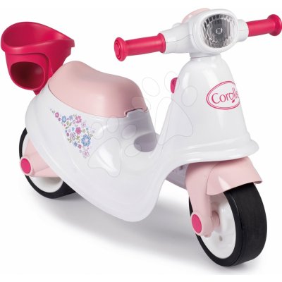 Smoby motorka s košíkem Corolle Scooter s gumovými koly – Zboží Mobilmania