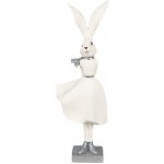Dekorace socha bílá zaječice v šatech - 13*11*37 cm – Hledejceny.cz