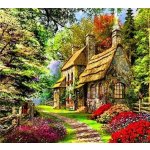 Gaira Diamantové malování Lesní dům D0922 – Sleviste.cz