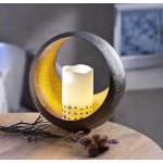 Weltbild LED Vosková svíčka Shiny Star 493319, Ø 7,5 × v 12,5 cm – Hledejceny.cz