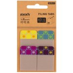 Hopax Plastové samolepicí záložky Stick'n in Blooom extra pevné design mix, 38 x 25 mm, barevné – Hledejceny.cz
