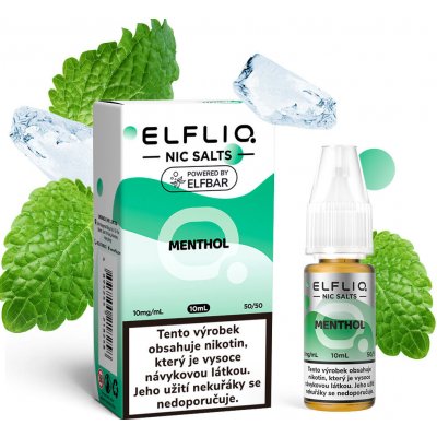 Elf Bar Elfliq Salt Menthol 10 ml 10 mg – Zboží Dáma