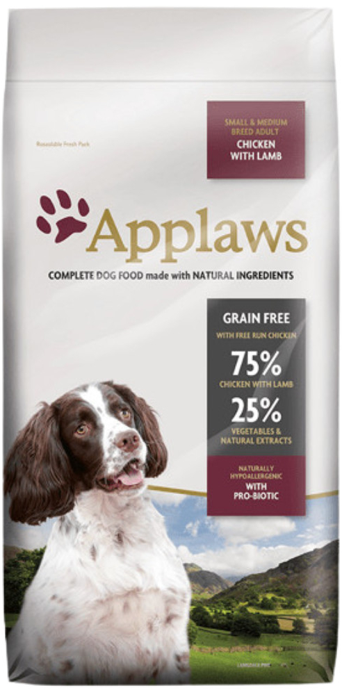 Applaws Dog Adult Small & Medium Chicken & Lamb 2 x 7,5 kg