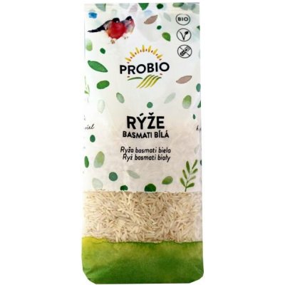 ProBio RÝŽE BASMATI BÍLÁ BIO 0,5 kg – Zboží Dáma