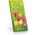 Selllot Čokoláda hořká 60% vzkaz Pro tebe tulipány 100 g – Zbozi.Blesk.cz
