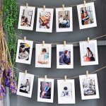 Závěsné papírové fotorámečky s provázkem a kolíčky – Hledejceny.cz