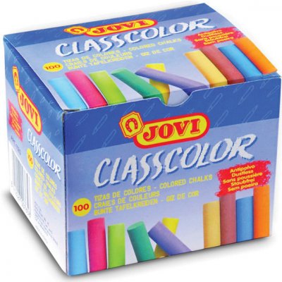 JOVI Křídy školní kulaté neprašné barevné / 100 ks 368600 – Zboží Dáma