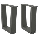 Omaxi 957673 Nohy konferenčního stolku ve tvaru V 2 ks antracitové 30x 30-31,3 cm ocelové – Zboží Mobilmania
