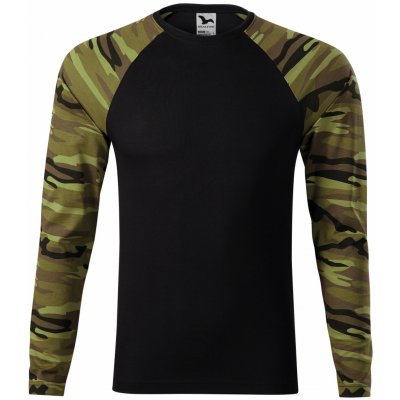 Malfini Camouflage LS triko green – Zboží Mobilmania