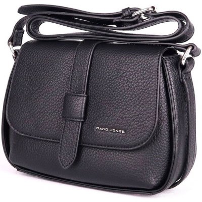 David Jones Malá pevná černá crossbody kabelka CM6871 – Zboží Mobilmania