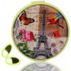 Kosmetické zrcátko TFY Mini Mirror Vintage06 zrcátko do kabelky kulaté zelené