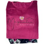 Magnolia dámské mikroplyšové dlouhé fialové – Zboží Dáma