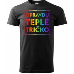 Sablio tričko s potiskem Opravdu teplé tričko černé