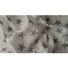 PREM Látková Bambusová tetra plena s potiskem Hvězdy šedé 70/70 cm