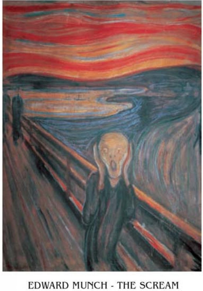 Obraz, Reprodukce - Výkřik, 1893 - The Scream, Edvard Munch, (50 x 70 cm) |  Srovnanicen.cz