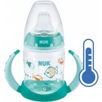 Nuk FC lahvička na učení s kontrolou teploty tvary/zelená 150 ml – Zboží Mobilmania