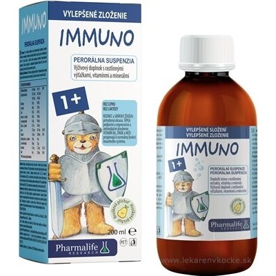 Pharmalife Immuno 1+ Galenika perorální suspenze s hruškovou příchutí 200 ml – Hledejceny.cz