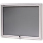 Expoint Závěsná vitrína se zaobleným profilem výklopná 1 x B2, 670 x 880 x 30 mm – Zboží Dáma