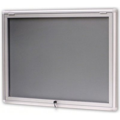 Expoint Závěsná vitrína se zaobleným profilem výklopná 1 x B2, 670 x 880 x 30 mm – Zboží Dáma