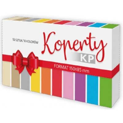 Obálky 150x85mm MIX Jednobarevné – Zboží Živě