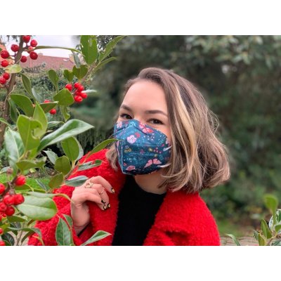 Balerina respirátor FFP2 přírodní vzor 5 ks – HobbyKompas.cz