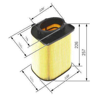 Vzduchový filtr BOSCH F 026 400 480 – Hledejceny.cz