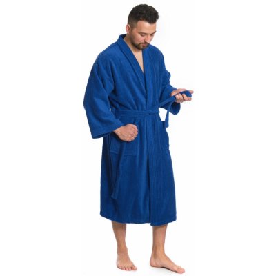 Interkontakt pánský župan model KIMONO 03 Blue Navy – Zboží Mobilmania